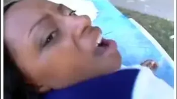 Chubby ebony cheerleader slut getting pounded