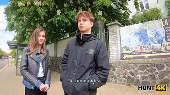 HUNT4K. Azione folle XXX di puttane i e ricchi cacciatori che pagano