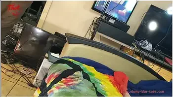 Thot In Texas - Squirting Bbw Ebony Train Two Guys Fucking Me Hardand Deep One Creampie