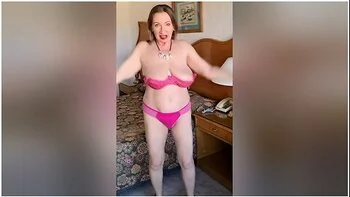 Hottest Busty Gilf Ever Do Striptease