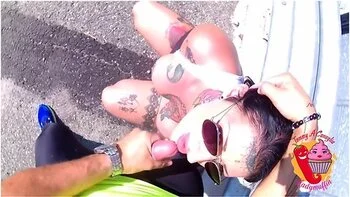 He Falls Off His Bike To Look At Ladymuffin