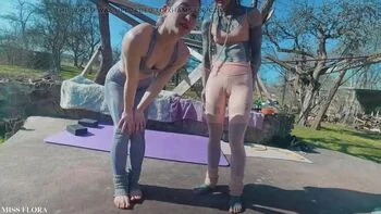 JOI POV Yoga Pants Stretching with Tattooed Neighbor Anuskatzz