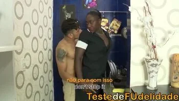 Hot Maid Fernanda Chocolatte Blowjob and Doggy Style BBC at Home