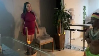 Hot Stepsister Gets Horny From Hawaiian Show - Big Ass Anal with Chiky and Julianaburning