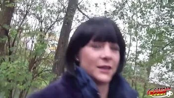 Skinny German Teen Lulu Gun Hardcore Outdoor Sex with Big Cock Cumshot