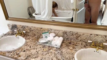 French Stepsister Maevaa Sinaloa Shower Voyeur POV - Big Tits Amateur Sucks Cock & Swallows Cum