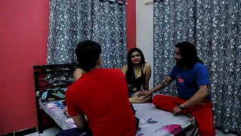 Indian Girl Aksha Seeks Night Help, Boys Take Advantage in Hardcore Group Sex