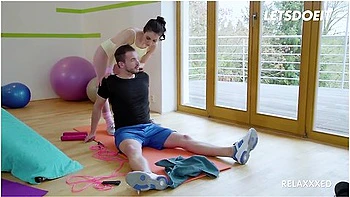 Brunette Valentina Bianco Rides A Fat Cock After Yoga Session