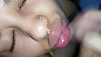 The Pink Lips, Cuckold Loves To Run His Cock On Them With Most Beautiful