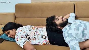 Indian Wife First Time Kitchen Fuck with Husband on Sofa - Homemade 4K Porn