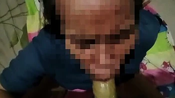 Asian MILF Babang Endut Masturbates and Fucks in Doggy Style