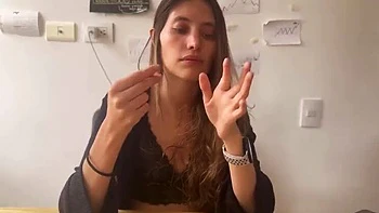 Blonde Latina Amateur Paints Nails and Gets So Wet She Fingers Her Pussy to Orgasm