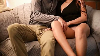 Homemade Boss Fucks Sexy Secretary in Black Dress - Teen Amateur with Tight Pussy