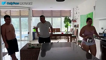 Hot Colombian Wife Cheats on Cuckold Husband with Best Friend - Creampie Amateur MILF Sex