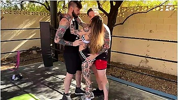 Bi Mmf Threesome - Girl Boxer Takes Turns On Two Big Cocks! Steve Rickz, Awlivv, Buck Richards