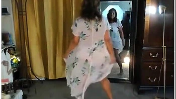 Mature Latina Woman With Hairy Pussy Dancing Sensually Striptease