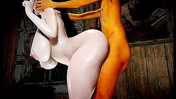 3d Bbw Asian Milf Have A Hardcore Sex With Big Old Dick With Car Toon