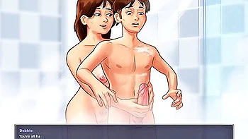 Car Toon, Anime Hentai And Hentai Anime In Lets Play - Summertime Saga, Sex In The Shower