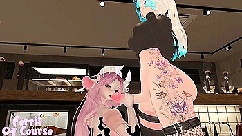 Bimbo Cow Barista Has Milk For You! Lewd Erp Vr (ft. Sakkivr) With Car Toon