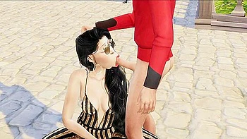 Hailey Rose And Car Toon In Test Video