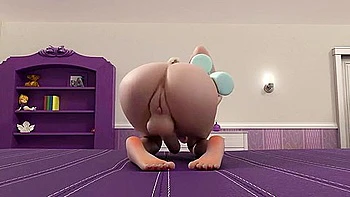 Masturbating Futa Blonde Fucks A Stuffed Toy