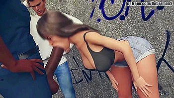 Suckold Husband Watches Black Cop Fucking His Wife Megan Outdoors