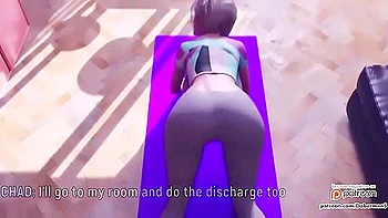 Athletic Blonde In Leggings Sindy Cheats On Boyfriend With Neighbor