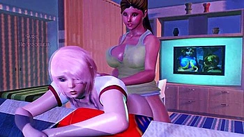 Two Girls Paid The Hostess With Anal Threesome