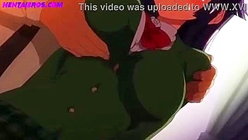 Her breasts are massaged, she is given cunnilingus, and then she is penetrated deep in the throat and creampied.