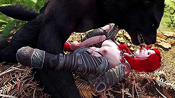 Curvy Futanari Huge Cock Babe Fucked By Werewolf 1