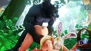 Worgen Gets The Easter Bunny