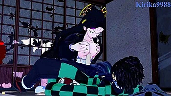 Daki And Tanjiro Kamado Have Deep Sex
