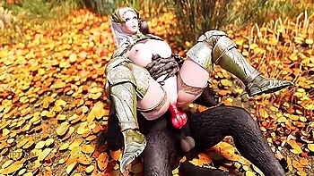 Werewolf Fuck Elf Whore Warrior In Forest 2