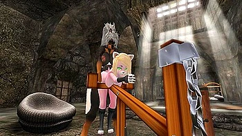 Dobie Meets Pink Red Panda