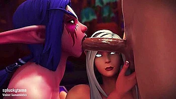 World Of Warcraft - Hot Nordassian And Destinnae - 1