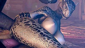 Argonian And Werewolf - Side