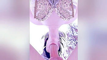 2b Hot Blowjob In Cold Nature Close Angle