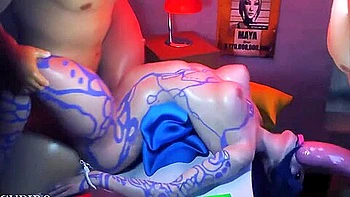 Borderlands Threesome Fuck With Maya Throat And Pussy Totally Destroyed