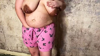 Milky Mari Creampie Filled By Stranger In Abandoned House - Hairy BBW MILF Gets Knocked Up