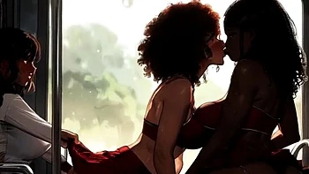 Black & Asian Lactating MILF Lesbians Public Hentai Tit Milking - Spicy Toons