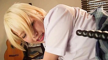 Blonde Japanese Woman Gets Dpd Uncensored