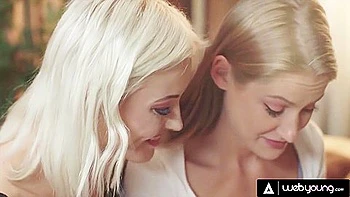 Zazie Skymm And Tiffany Tatum - Petite Blondes Tiffany & Zazie Have Soft Passionate Sex After Class