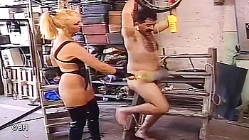 The Lady Whips And Hangs The Sissy Slaves