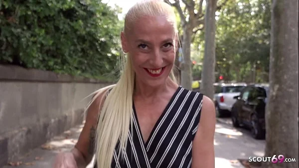 GERMAN SCOUT - FLEXIBLE FLOPPY TITS MATURE YELENA VERA PICKUP AND FUCK ON STREET