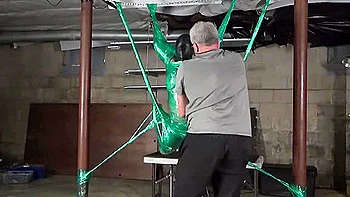 Sarah Brooke Suspended Mummification With Orgasm