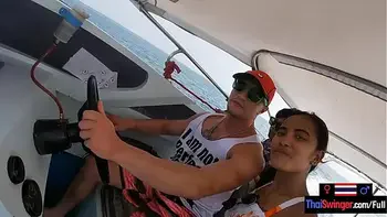 Rented a boat for a day and had sex on it with his Asian teen girlfriend