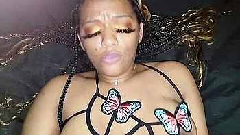 Gives A White Boy A Chance And Falls In Love With His Cock!