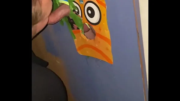 Gloryhole fun down at the local sex shop