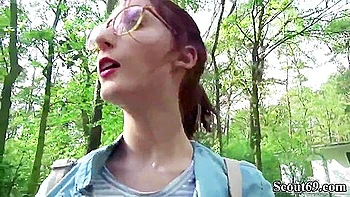 College Redhead Teen 18+ Lia In Public Casting