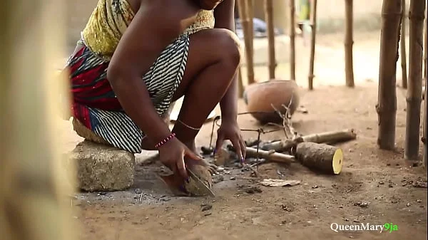 Husband caught his ther fucking his wife, he punished him to kneel down and watch him fuck his wife